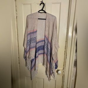 Aztec inspired shawl/poncho